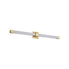 Satco 62-2632 Brightwyn 39W Brushed Brass LED Vanity Light