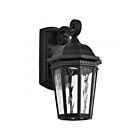 Satco 62-5945 East River 1-Light 10W Matte Black Outdoor Wall Lantern