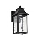 Satco 62-5997 Austen 1-Light 10W Matte Black Outdoor Wall Lantern