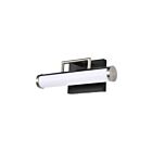 Satco 62-656 Solano Black and Brushed Nickel Vanity Light