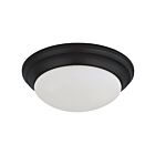 Satco 62-687 18W Matte Black Flush Mount