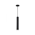 Satco 62-819 1-Light 12W Matte Black and Brushed Brass Pendant
