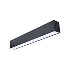 Satco 65-1280 2' Black LED Linear Architectural Light Wattage and CCT Selectable