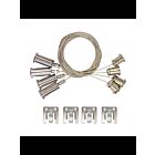 Satco 65-591 Silver 4' Suspension Kit