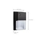 Satco 65-986 Bronze LED Outdoor Wall Light Wattage and CCT Selectable