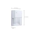 Satco 65-987 White LED Outdoor Wall Light Wattage and CCT Selectable