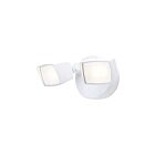 Satco 65-995 White LED 2-Heads Security Light