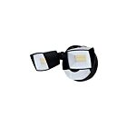 Satco 65-998 Black LED 2-Heads Security Light
