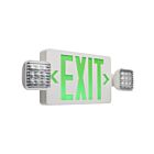 Satco 67-120 Green Exit Sign With Emergency Light