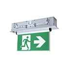 Satco 67-530 3W Brushed Aluminum Running Man Exit Sign