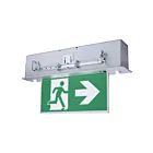 Satco 67-551 3W Brushed Aluminum Running Man Exit Sign
