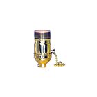Satco 80-1036 Polished Brass On-Off Pull Chain Socket