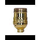 Satco 80-1038 Polished Brass Short Keyless Socket