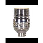 Satco 80-1039 Polished Nickel Short Keyless Socket