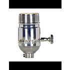Satco 80-1041 Polished Nickel On-Off Turn Knob Socket
