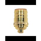 Satco 80-1054 Polished Brass Short Keyless Socket
