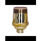 Satco 80-1056 Polished Brass Short Keyless Socket