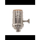 Satco 80-1059 Polished Nickel On-Off Turn Knob Socket