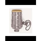 Satco 80-1099 Nickel On-Off Pull Chain Socket