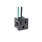 Satco 80-1142 3-Wire 2-Pole Snap-In Convenience Outlet