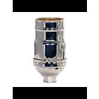 Satco 80-1176 Polished Nickel 3-Way (2 Circuit) Keyless Socket