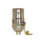Satco 80-1188 Brite Gilt On-Off Pull Chain Socket