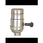 Satco 80-1192 Brite Gilt 3-Way (2 Circuit) Turn Knob Socket