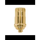 Satco 80-1195 Polished Brass 3-Way (2 Circuit) Keyless Socket