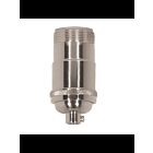 Satco 80-1196 Polished Nickel 3-Way (2 Circuit) Keyless Socket