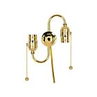 Satco 80-1268 Twin Pull Chain Brite Gilt Chain and End Ball