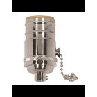 Satco 80-1292 Polished Nickel On-Off Pull Chain Socket