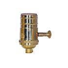 Satco 80-1320 Unfinished Full Range Turn Knob Dimmer Socket