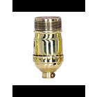 Satco 80-1446 Polished Brass Standard Keyless Socket