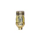 Satco 80-1446 Polished Brass Standard Keyless Socket