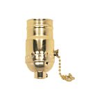 Satco 80-1502 Brite Gilt 2 Position Pull Chain Socket