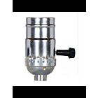 Satco 80-1559 Nickel On-Off Turn Knob Socket