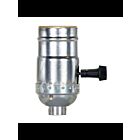Satco 80-1561 Nickel 3-Way Turn Knob Socket
