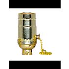 Satco 80-1672 Brite Gilt 3 Position Pull Chain Socket