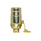 Satco 80-1672 Brite Gilt 3 Position Pull Chain Socket