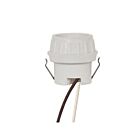 Satco 80-1674 Glass Keyless Porcelain Snap-In Bracket Socket