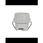 Satco 80-1680 White Keyless Porcelain Socket