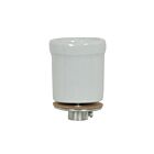 Satco 80-1682 White Keyless Porcelain Beaded Body Socket