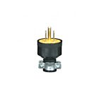 Satco 80-1688 3 Prong Rubber Plug With Metal Grip 