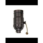 Satco 80-1740 Dark Antique Brass On-Off Pull Chain Socket