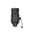 Satco 80-1740 Dark Antique Brass On-Off Pull Chain Socket