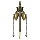 Satco 80-1763 Clear Gold Wire Metal Housing and Pipe