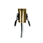 Satco 80-1794 Gold Phenolic Candelabra Base Socket
