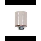 Satco 80-1870 Glazed Keyless Smooth Porcelain Socket
