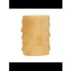 Satco 80-1974 Amber 1 5/8" Amber Bees Wax Candle