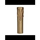 Satco 80-2144 French Gold Brass Metal Candelabra Base Candle Cover